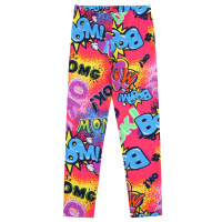 БГ_ЧЗ Лосины для девочки 3-7 лет 60% хлопок, 40% полиэстер BONITO KIDS/BK1296L(04-24)(ЧЗ)/уп.5шт./меш.750шт.