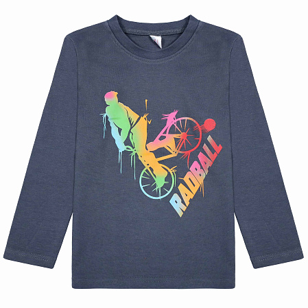 БГ_ЧЗ Лонгслив для мальчика 5-8 лет 100% хлопок BONITO KIDS/BK0009M(5-8)(09-24)(ЧЗ)/уп.4шт./меш.400шт. от магазина