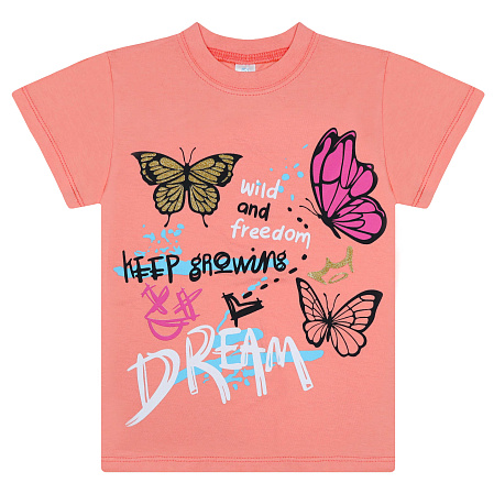 картинка БГ Футболка для девочки, 4-8 лет, 100% хлопок, BONITO KIDS/BK0002D(03-24)/уп.5шт./меш.700шт. от магазина