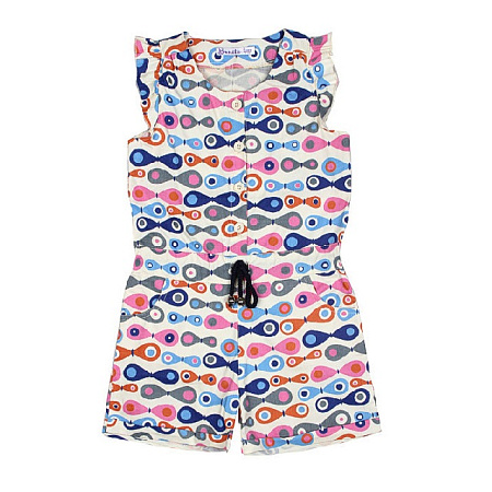 картинка КГ Полукомбинезон для девочки 5-8 лет 100% х/б BONITO KIDS/BK277K/уп.4шт./меш.360шт. от магазина