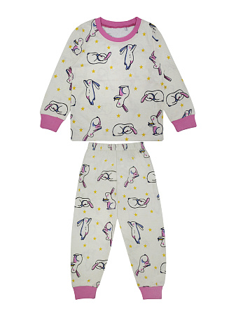 картинка БГ_ЧЗ Пижама для девочки  3-7 лет 100% хлопок BONITO KIDS/SS6043D(01-24)(ЧЗ)/уп.5шт./меш.225шт. от магазина