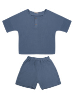 ЧЗ Комплект для мальчика (футболка и шорты) 2-5 лет 100% хлопок BONITO KIDS/OP1937(2026)(ЧЗ)/уп.4шт./меш.244 шт.