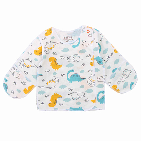 картинка ЧЗ Распашонка для новорожденных 56-62 см 100% хлопок BONITO KIDS/OP1868(ЧЗ)/уп.12шт./меш.1080шт. от магазина