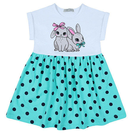 картинка БГ_ЧЗ Платье для девочки 2-5 лет 92% хлопок, 8% лайкра BONITO KIDS/BK1438P(05-23)(ЧЗ)/уп.4шт./меш.400шт. от магазина