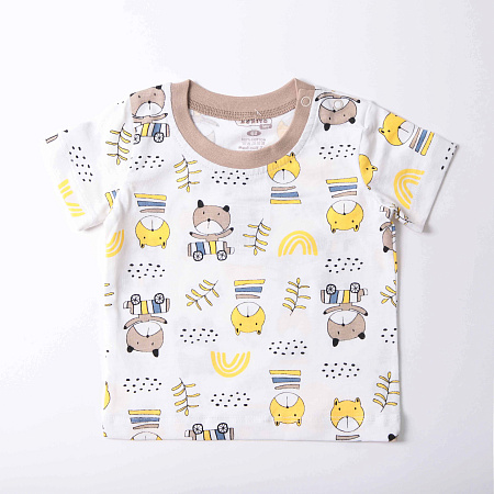 картинка ЧЗ Футболка для детей 68-86 см 100% хлопок BONITO KIDS/OP1869(ЧЗ)/уп.4шт./меш.960шт. от магазина