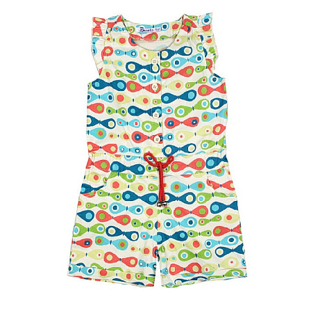 картинка КГ Полукомбинезон для девочки 5-8 лет 100% х/б BONITO KIDS/BK277K/уп.4шт./меш.360шт. от магазина