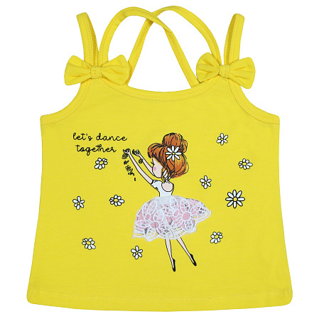 картинка ЧЗ Майка для девочки 3-7 лет 92% хлопок, 8% лайкра BONITO KIDS/BK1592M(ЧЗ)/уп.5шт./меш.1250шт. от магазина