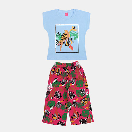 картинка КГ_ОТ Комплект для девочки (футболка и кюлоты) 8-12 лет 95% хлопок, 5% эластан BONITO KIDS /уп.5 шт./меш.180шт. от магазина