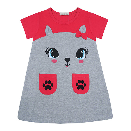 картинка БГ_ЧЗ Платье для девочки 3-7 лет 92% хлопок, 8% лайкра BONITO KIDS/BK1567P(05-24)(ЧЗ)/уп.5шт./меш.400шт. от магазина