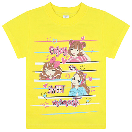 картинка БГ Футболка для девочки 1-4 лет 100% хлопок BONITO KIDS/BK0001D(06-24)/уп.4шт./меш.800шт. от магазина