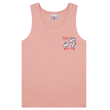 картинка БГ Майка для девочки 2-6 лет 100% хлопок BONITO KIDS/BK0536D(01-23)/уп.5шт./меш.900шт. от магазина