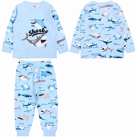 БГ_ЧЗ Пижама для мальчика 3-7 лет 95% хлопок, 5% эластан BONITO KIDS/OP1391(ЧЗ)/уп.5шт./меш.250шт. от магазина
