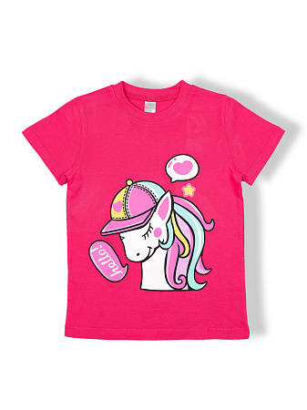 картинка КГ Футболка для девочки, 4-8 лет, 100% хлопок, BONITO KIDS/BK0002D(05-24)/уп.5шт./меш.700шт. от магазина