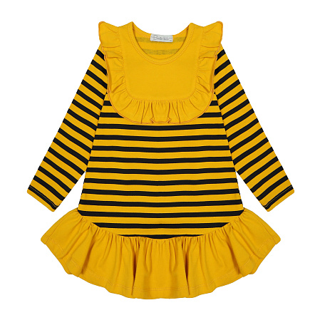 картинка БГ_ЧЗ Платье для девочки 92% х/б 8% лайкра  3-7 лет, BONITO KIDS/BK1709P(ЧЗ)/уп.5шт./меш.355шт. от магазина