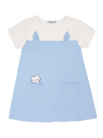 БГ_ЧЗ Платье для девочки 3-7 лет, 92% хлопок 8% эластан, BONITO KIDS/BK1847P(ЧЗ)/уп.5шт./меш.400шт.