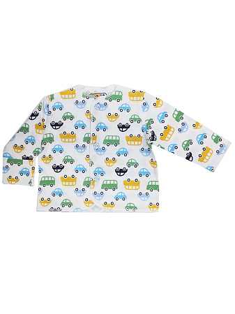 картинка ЧЗ Распашонка для новорожденного 56-62 100% х/б BONITO KIDS/OP465(ЧЗ)/уп.6шт./меш.960шт. от магазина
