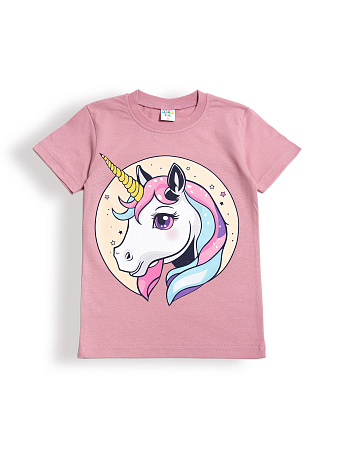 картинка КГ Футболка для девочки 5-8 лет 100% хлопок DIAS KIDS/DK0002D/уп.4шт./меш.800шт. от магазина