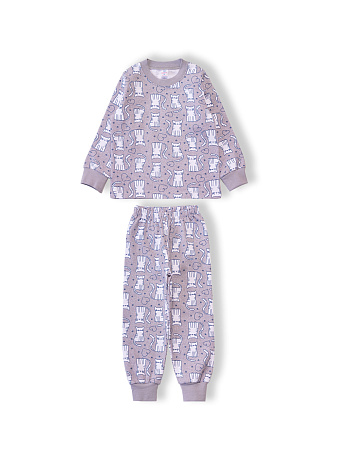картинка БГ_ЧЗ Пижама для девочки 3-7 лет 100% хлопок BONITO KIDS/SS6127(08-24)(ЧЗ)/уп.5шт./меш.200шт. от магазина