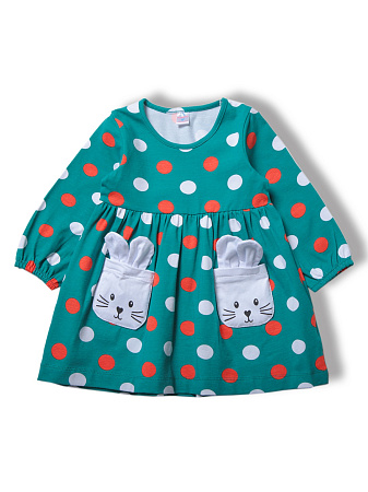 картинка БГ_ЧЗ Платье для девочки 2-6 лет 92% хлопок, 8% лайкра BONITO KIDS/SS6013P09-24/уп.5шт./меш.320шт. от магазина