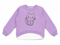 КГ Свитшот для девочки 3-7 лет 85% хлопок 15% пэ BONITO KIDS/BK1369S/уп.5шт./меш.160шт.