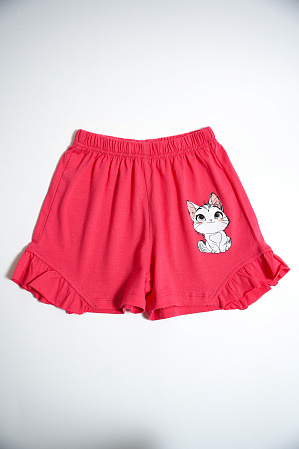 картинка БГ_ЧЗ Шорты для девочки 5-8 лет 100% хлопок BONITO KIDS/BK0102D(ЧЗ)/уп.4шт./меш.800шт. от магазина