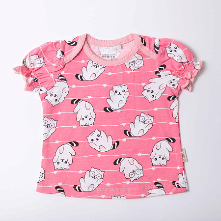 картинка ЧЗ Футболка для детей 68-86 см 100% хлопок BONITO KIDS/OP1869(ЧЗ)/уп.4шт./меш.960шт. от магазина