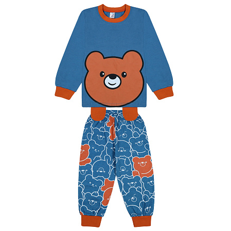 БГ_ЧЗ Пижама для мальчика 3-7 лет 100% хлопок BONITO KIDS/BK0977PJM(05-23)(ЧЗ)/уп.5шт./меш.280шт. от магазина