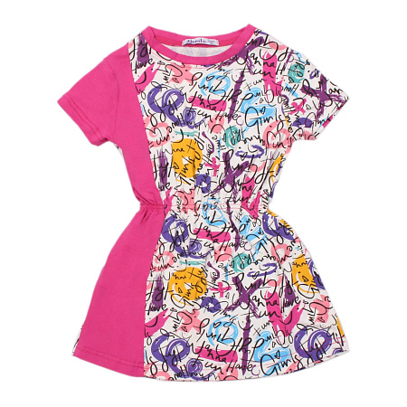 картинка ЧЗ Платье для девочки 3-7 лет 95% хлопок, 5% эластан BONITO KIDS/OP1393(ЧЗ)/уп.5шт./меш.500шт от магазина