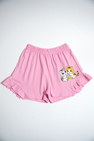 картинка БГ_ЧЗ Шорты для девочки 5-8 лет 100% хлопок BONITO KIDS/BK0102D(ЧЗ)/уп.4шт./меш.800шт. от магазина