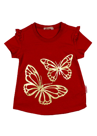 картинка Футболка для девочки 3-7 лет 92% хлопок, 8% лайкра BONITO KIDS/BK1194K/уп.5шт./меш.600шт. от магазина