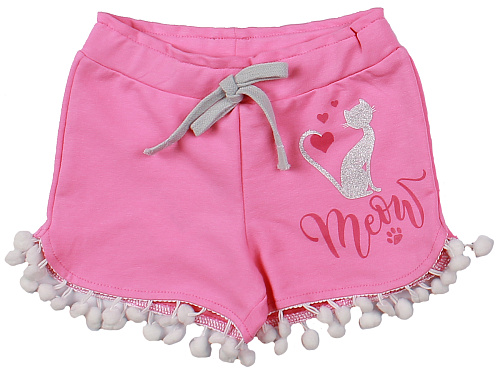 картинка ЧЗ Шорты для девочки 3-7 лет 95% хлопок, 5% эластан BONITO KIDS/OP1065(ЧЗ)/уп.5шт./меш.565шт. от магазина