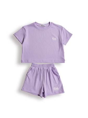 картинка КГ Комплект для девочки (фуфайка и шорты) 3-7 лет 60% хлопок 40% п/э BONITO KIDS/SS6089(10-24)/уп.5шт./меш.260шт. от магазина