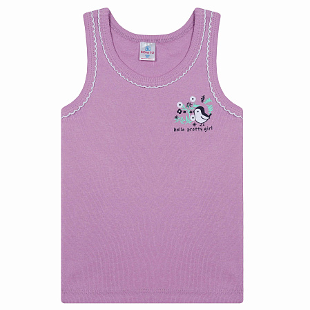 картинка БГ_ЧЗ Майка для девочки 2-6 лет 100% хлопок BONITO KIDS/BK0536D(01-23)(ЧЗ)/уп.5шт./меш.900шт. от магазина