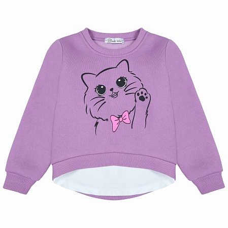картинка КГ Свитшот для девочки 3-7 лет 85% хлопок 15% пэ BONITO KIDS/BK1369K/уп.5шт./меш.175шт. от магазина