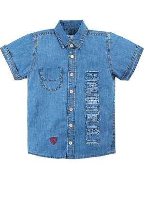 Рубашка для мальчика 7-11 лет 100% хлопок BONITO KIDS /уп.5шт/меш.300шт. от магазина