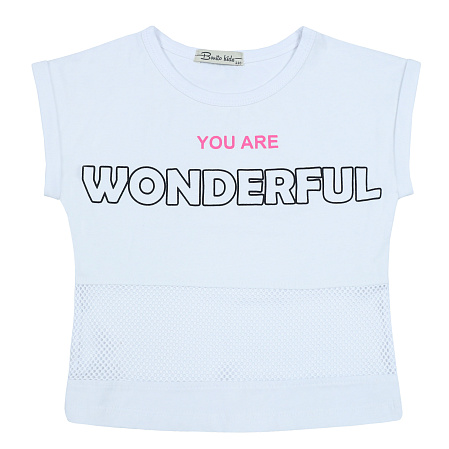 картинка КГ_БГ Футболка для девочки 5-8 лет 92% хлопок, 8% лайкра BONITO KIDS/BK1580F/уп.4шт./меш.600шт. от магазина