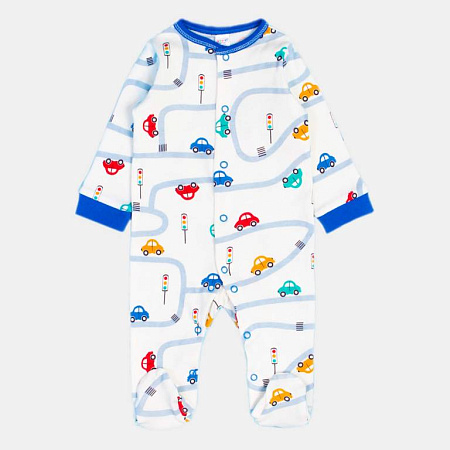 картинка БГ_ЧЗ Комбинезон для детей 62-80 см 100% х/б BONITO KIDS/OP1309(ЧЗ)/уп.4шт./меш.416 шт. от магазина