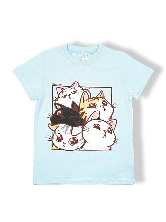 картинка КГ Футболка для девочки, 4-8 лет, 100% хлопок, BONITO KIDS/BK0002D(05-24)/уп.5шт./меш.700шт. от магазина