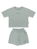 БГ_ЧЗ Комплект для девочки (футболка и шорты) 4-9 лет 95% хлопок, 5% лайкра BONITO KIDS/SS6147(2026)(ЧЗ)/уп.6шт./меш.144шт.