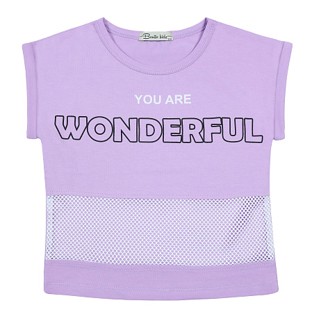 картинка КГ_БГ Футболка для девочки 5-8 лет 92% хлопок, 8% лайкра BONITO KIDS/BK1580F/уп.4шт./меш.600шт. от магазина