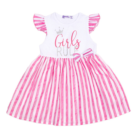 картинка ЧЗ Платье для девочки, 2-6 лет, 95% хлопок, 5% эластан, BONITO KIDS/OP1672(ЧЗ)/уп.5шт./меш.625шт. от магазина