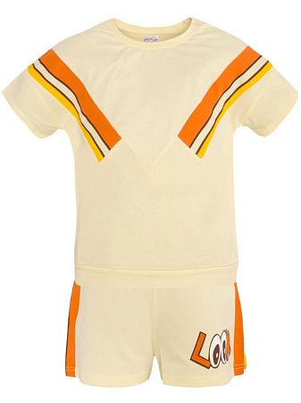 картинка ЧЗ_Комплект для девочки (футболка и шорты) 8-12 лет 95% хлопок, 5% эластан BONITO KIDS/OP1043(ЧЗ)/уп.5шт./меш.200шт. от магазина