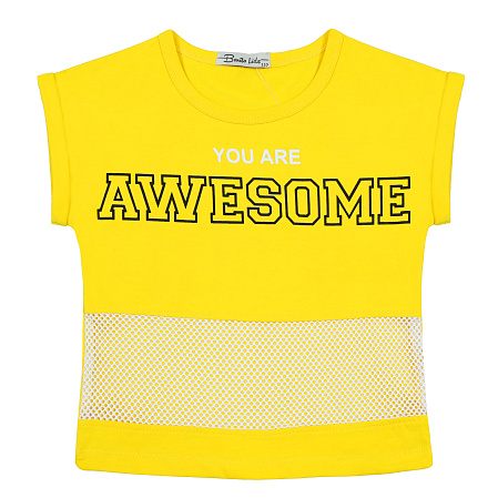 картинка КГ_БГ Футболка для девочки 5-8 лет 92% хлопок, 8% лайкра BONITO KIDS/BK1580F/уп.4шт./меш.600шт. от магазина