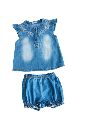 картинка Комплект для девочки (кофта и шорты) 1-4 лет 60% хлопок, 40% пэ BONITO KIDS/OP686K/уп.4 шт./меш.416шт. от магазина