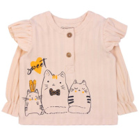ЧЗ Кофта для девочек 62-86 см, BONITO KIDSD/OP1458(ЧЗ)/уп.5шт./меш.480шт.