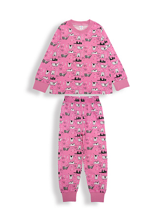 картинка БГ_ЧЗ Пижама для девочки 3-7 лет 100% хлопок BONITO KIDS/SS6156(ЧЗ)/уп.5шт./меш.300шт. от магазина