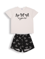 БГ_ЧЗ Пижама для девочки 8-12 лет 92% хлопок 8% лайкра BONITO KIDS/SS6099(ЧЗ)/уп.5шт./меш.300шт.