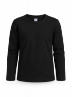 БГ_ЧЗ Лонгслив для девочки 8-13 лет 100% хлопок BONITO KIDS/SS6189LD(ЧЗ)/уп.6шт./меш.300шт.