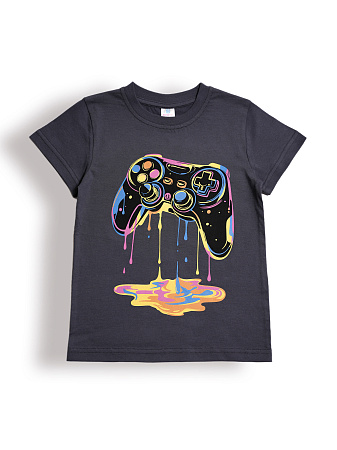 БГ_ЧЗ Футболка для мальчика 5-8 лет 100% хлопок BONITO KIDS/BK0002M(02-25)(ЧЗ)/уп.4шт./меш.700шт. от магазина