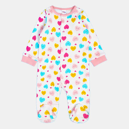 картинка БГ_ЧЗ Комбинезон для детей 62-80 см 100% х/б BONITO KIDS/OP1309(ЧЗ)/уп.4шт./меш.416 шт. от магазина